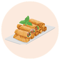 rice paper rolls cat